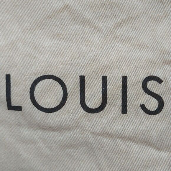 Louis Vuitton Envelope Dust Bag Foldover Tan Spell Out Logo Authentic 18x13” - Picture 5 of 8